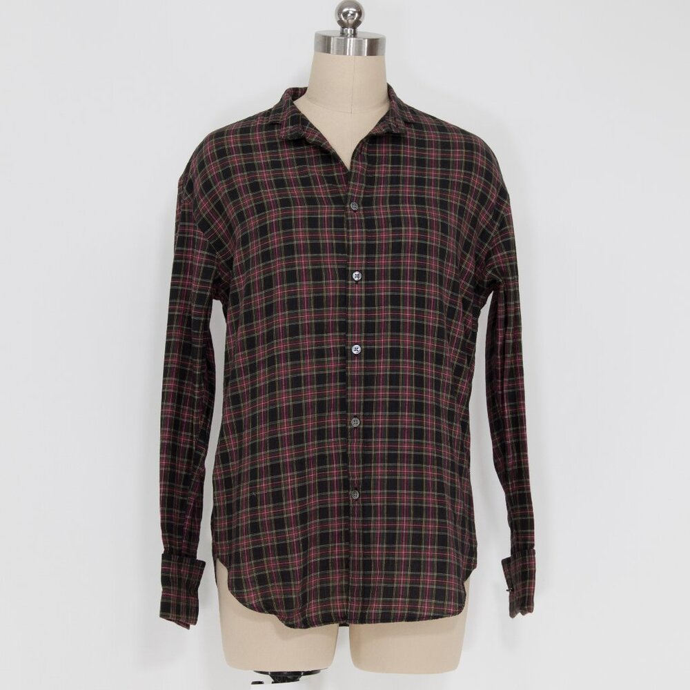 Ralph Ralph Lauren Plaid Button-Down Shirt, Made in Hong Kong